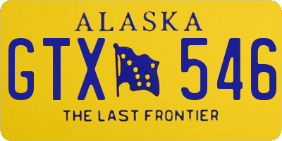 AK license plate GTX546