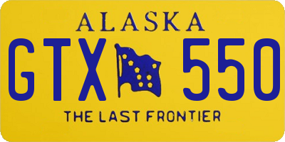 AK license plate GTX550