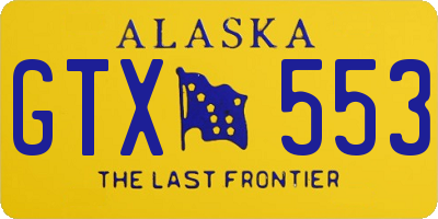 AK license plate GTX553