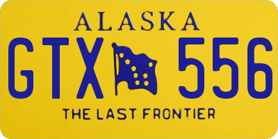 AK license plate GTX556