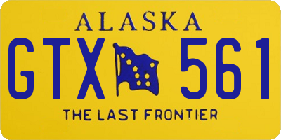 AK license plate GTX561