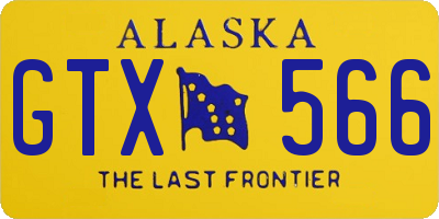 AK license plate GTX566