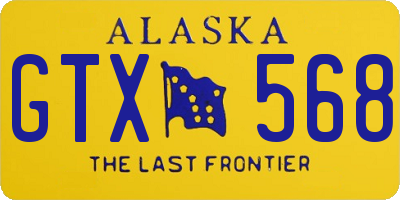 AK license plate GTX568