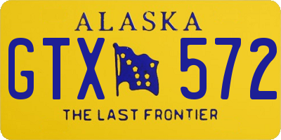 AK license plate GTX572