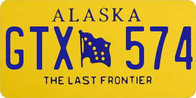 AK license plate GTX574