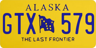 AK license plate GTX579