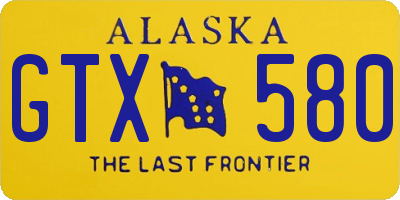 AK license plate GTX580