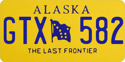 AK license plate GTX582