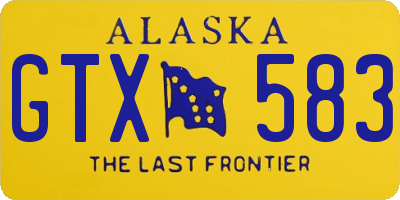 AK license plate GTX583