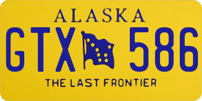 AK license plate GTX586