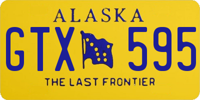 AK license plate GTX595