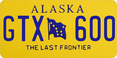 AK license plate GTX600