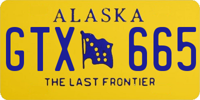 AK license plate GTX665