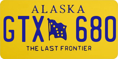 AK license plate GTX680