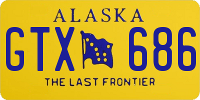 AK license plate GTX686