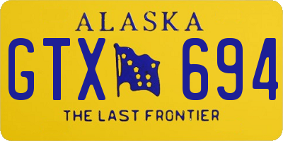 AK license plate GTX694