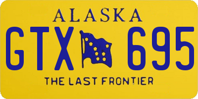 AK license plate GTX695