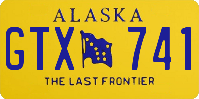 AK license plate GTX741