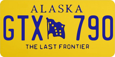 AK license plate GTX790