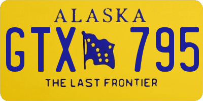AK license plate GTX795