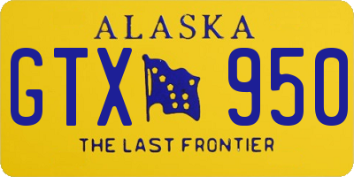 AK license plate GTX950