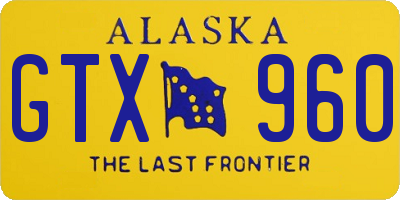 AK license plate GTX960