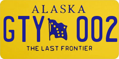 AK license plate GTY002