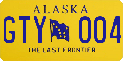 AK license plate GTY004