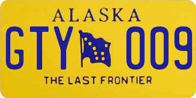 AK license plate GTY009