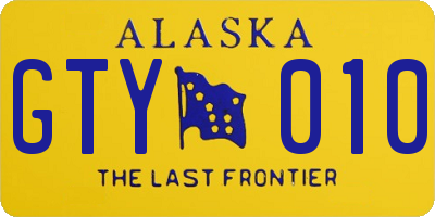 AK license plate GTY010