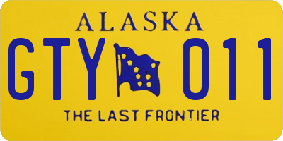 AK license plate GTY011