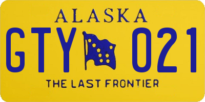 AK license plate GTY021