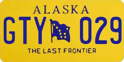 AK license plate GTY029