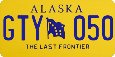 AK license plate GTY050