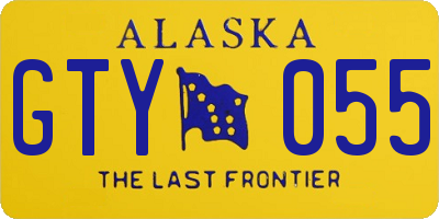 AK license plate GTY055
