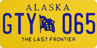 AK license plate GTY065