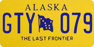 AK license plate GTY079