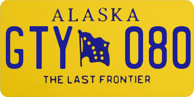 AK license plate GTY080