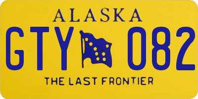 AK license plate GTY082