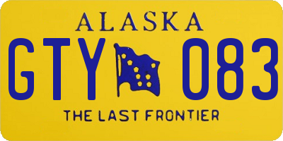 AK license plate GTY083