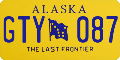 AK license plate GTY087