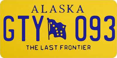 AK license plate GTY093