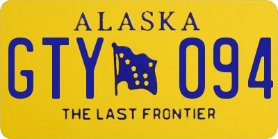 AK license plate GTY094