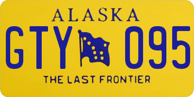 AK license plate GTY095