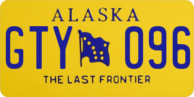 AK license plate GTY096
