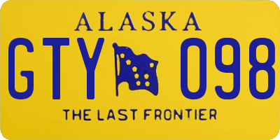 AK license plate GTY098