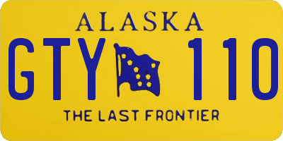 AK license plate GTY110