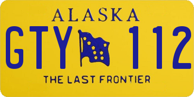 AK license plate GTY112