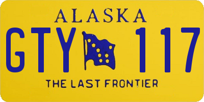 AK license plate GTY117