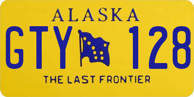 AK license plate GTY128